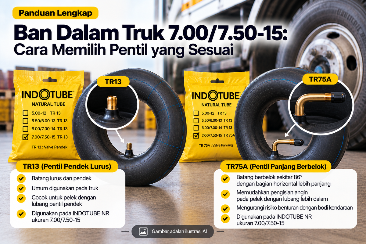 Panduan Ban Dalam Truk 7.00/7.50-15 untuk Kendaraan Niaga
