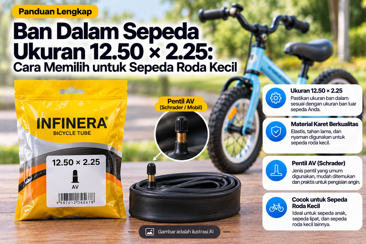 Ban Dalam Sepeda Ukuran 12.50 × 2.25: Cara Memilih untuk Sepeda Roda Kecil