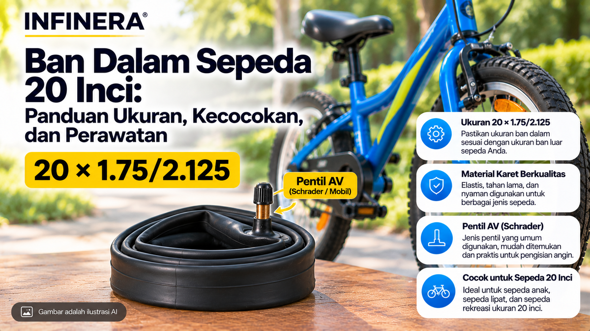 Ban Dalam Sepeda 20 Inci: Panduan Ukuran, Kecocokan, dan Perawatan