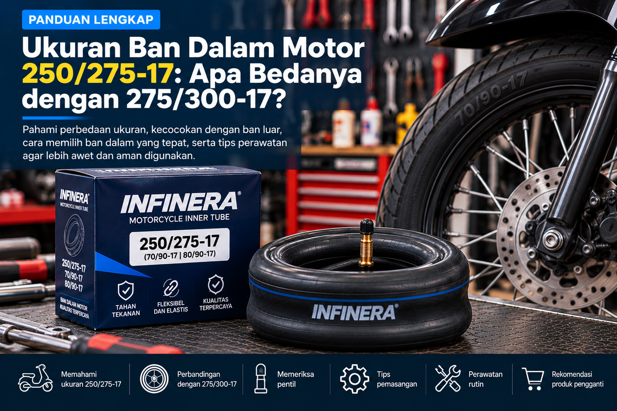 Ukuran Ban Dalam Motor 250/275-17: Apa Bedanya dengan 275/300-17?