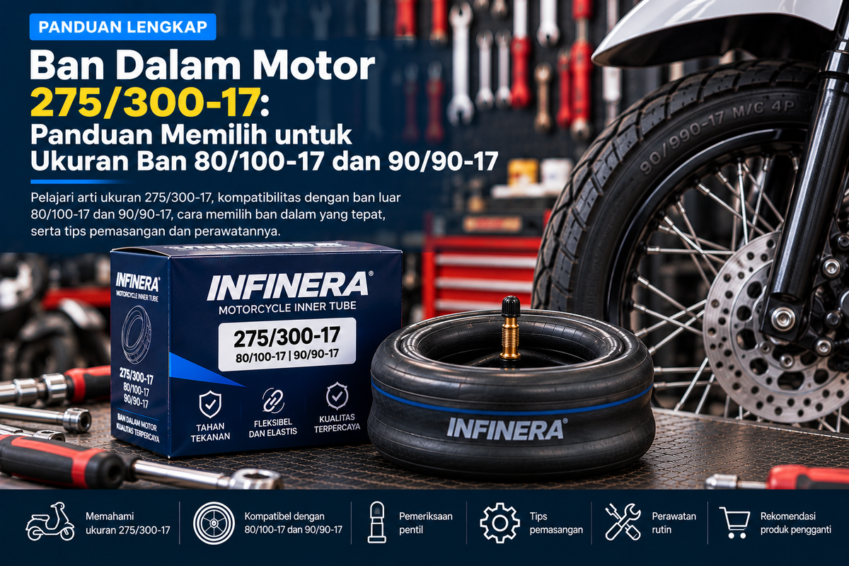 Ban Dalam Motor 275/300-17: Panduan Memilih untuk Ukuran Ban 80/100-17 dan 90/90-17