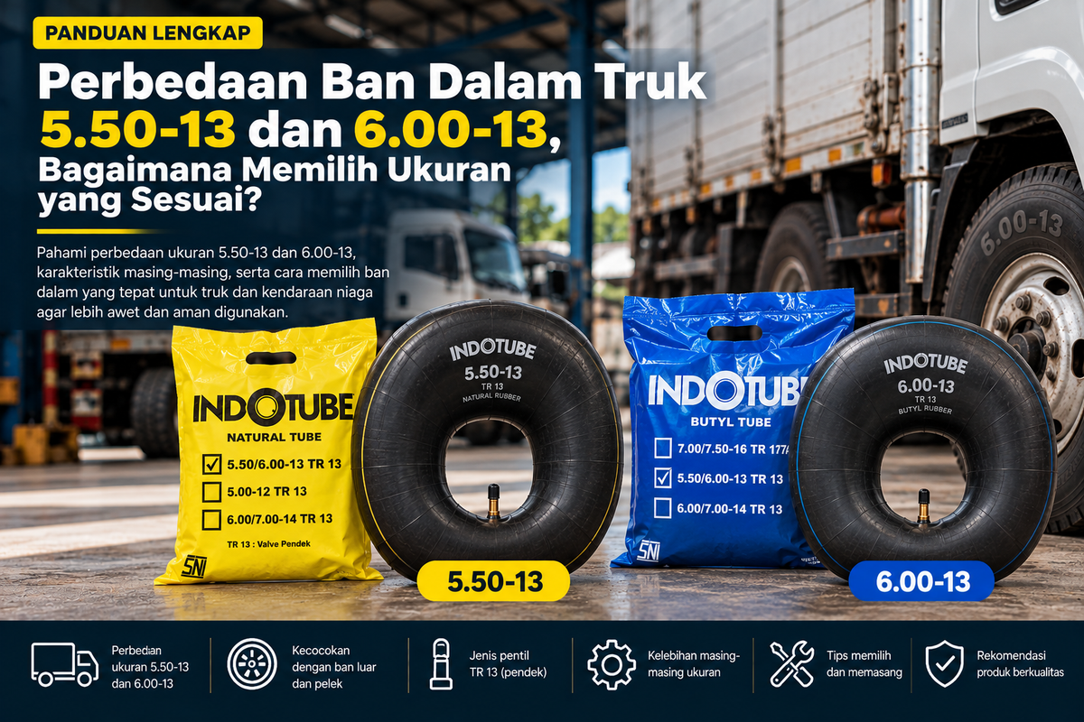 Perbedaan Ban Dalam Truk 5.50-13 dan 6.00-13, Bagaimana Memilih Ukuran yang Sesuai?