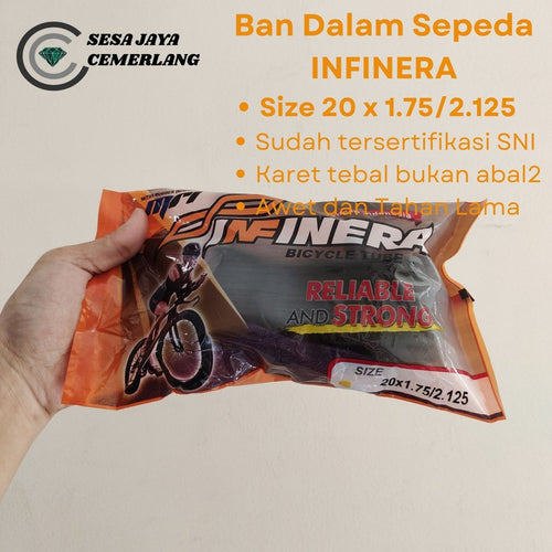 20 x 1.75/2.125 Ban Dalam Sepeda Infinera Ukuran 20 x 1.75/2.125
