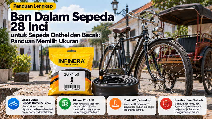 Ban Dalam Sepeda 28 Inci untuk Sepeda Onthel dan Becak: Panduan Memilih Ukuran