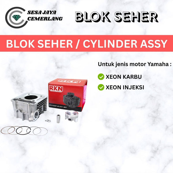 CYLINDER ASSY / BLOK SEHER RKN YAMAHA XEON KARBU/ XEON INJEKSI