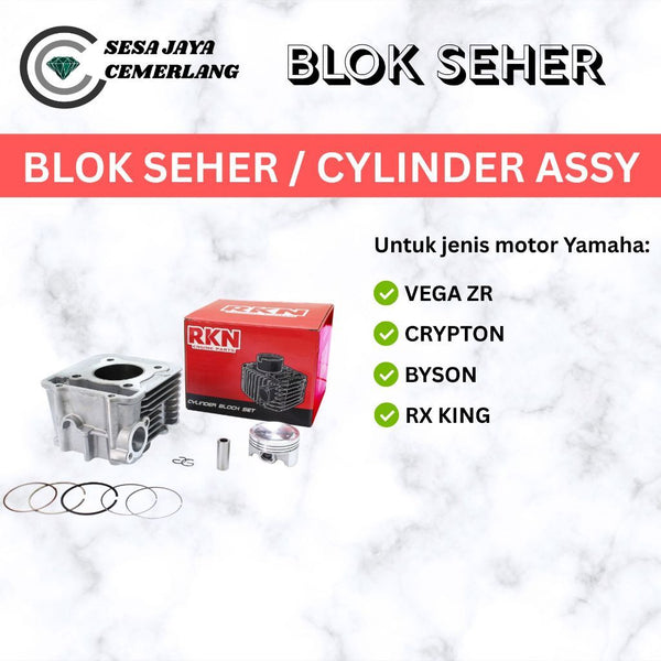 CYLINDER ASSY / BLOK SEHER RKN YAMAHA VEGA ZR/ CRYPTON/ BYSON/ RX KING
