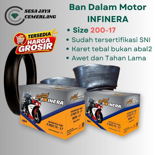 200-17 Ban dalam motor Infinera ukuran 200-17 Semua Jenis Motor Bebek