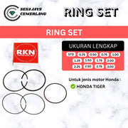 RING SET RKN Honda TIGER STD 0.25 0.50 0.75 1.00 1.25 1.50 1.75 2.00 2.25 2.50 2.75 3.00