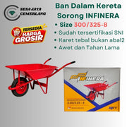 300/325-8 Ban dalam kereta sorong/gerobak sorong infinera ukuran 300/325-8
