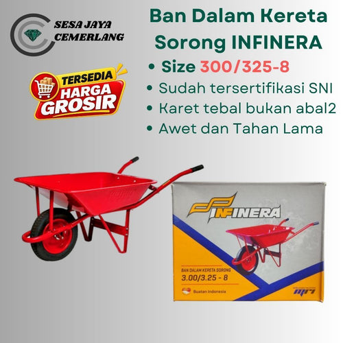 300/325-8 Ban dalam kereta sorong/gerobak sorong infinera ukuran 300/325-8
