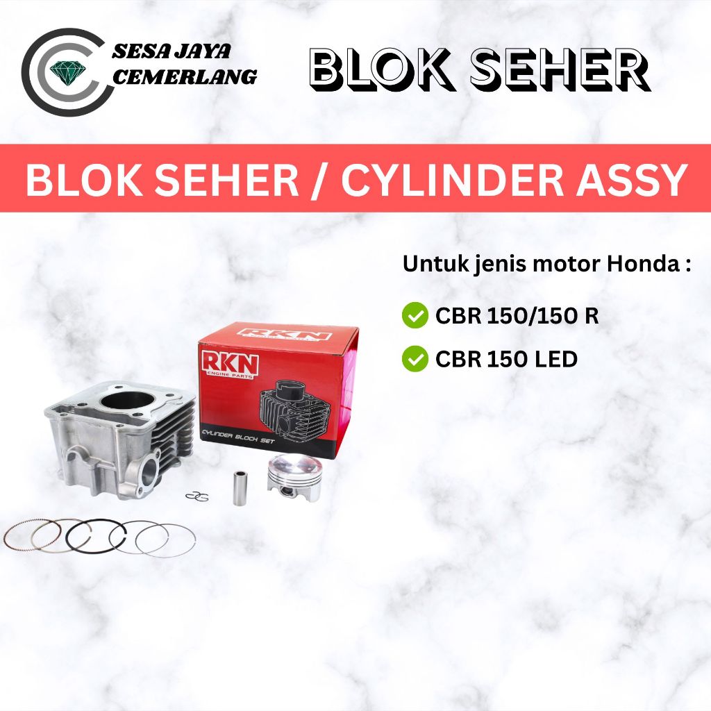 CYLINDER ASSY / BLOK SEHER RKN HONDA CBR 150/ CBR 150R/ CBR 150 LED
