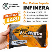 16 x 1.75/2.125 Ban Dalam Sepeda Infinera Ukuran 16 x 1.75/2.125