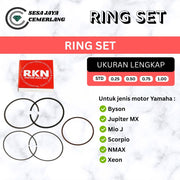RING SET RKN Yamaha BYSON/ JUPITER MX/ MIO J/ SCORPIO/ NMAX/ XEON STD OVERSIZE 0.25 0.50 0.75 1.00
