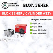 CYLINDER ASSY / BLOK SEHER RKN HONDA SUPRA FIT/ SUPRA X 125/ SUPRA X HELM IN/ BLADE FI