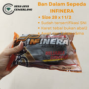 28 x 1.50 Ban Dalam Sepeda Infinera Ukuran 28 x 1.50 ban sepeda onthel / ontel / becak