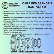 ukuran 5.00-12 Pentil Pendek Ban dalam Mobil truk Indotube Heavy Duty Natural Rubber (NR)