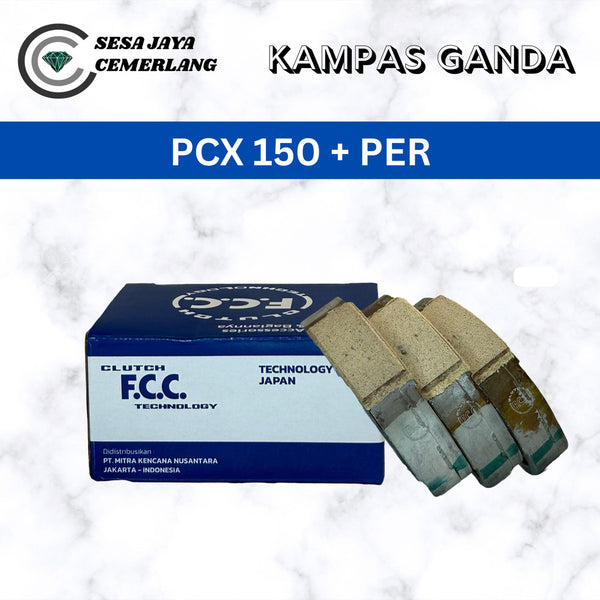 Kampas Ganda + Per Sentri FCC PCX 150 K12 Original FCC 100%