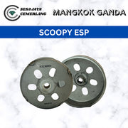 Mangkok Ganda FCC untuk motor Scoopy ESP (K16) Original 100%