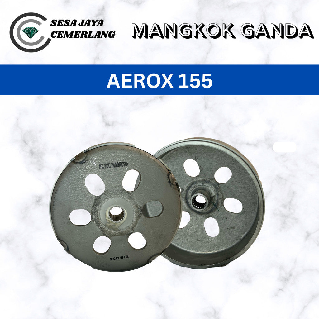 Mangkok Ganda FCC untuk motor Aerox 155Cc (B65) Original 100%