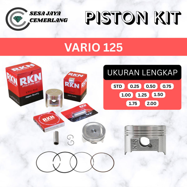 PISTON KIT RKN Honda Vario 125 (4 Ukuran)