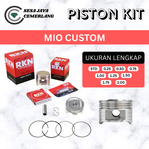PISTON KIT RKN Yamaha Mio Custom STD 50 1.00 1.50 2.00