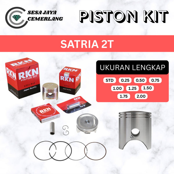 PISTON KIT RKN Suzuki Satria 2T STD 25 50 75 1.00 1.25 1.50 1.75 2.00