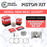 PISTON KIT RKN Honda Genio & New Beat Scoopy STD 25 50 75 1.00