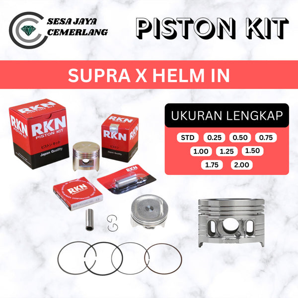 PISTON KIT RKN Honda Supra X Helm In 125 (9 Ukuran)