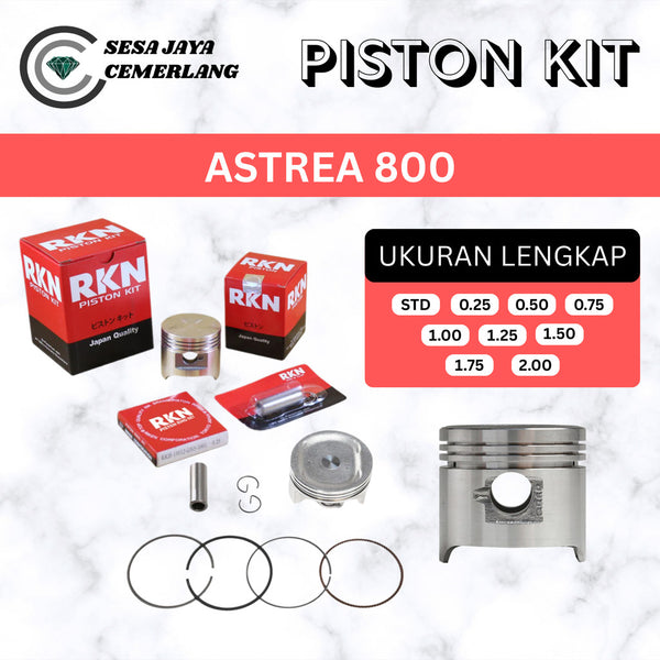 PISTON KIT RKN Honda Astrea 800 STD 25 50 75 1.00 1.25 1.50 1.75 2.00