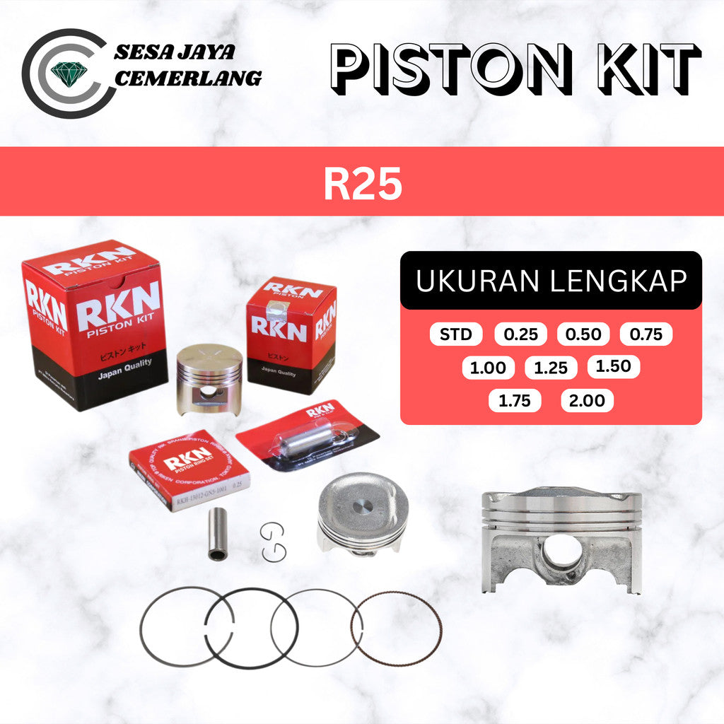 PISTON KIT RKN Yamaha R25 STD 25 50 75 1.00