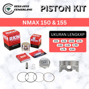 PISTON KIT RKN Yamaha Nmax 150 & 155 STD 25 50 75 1.00